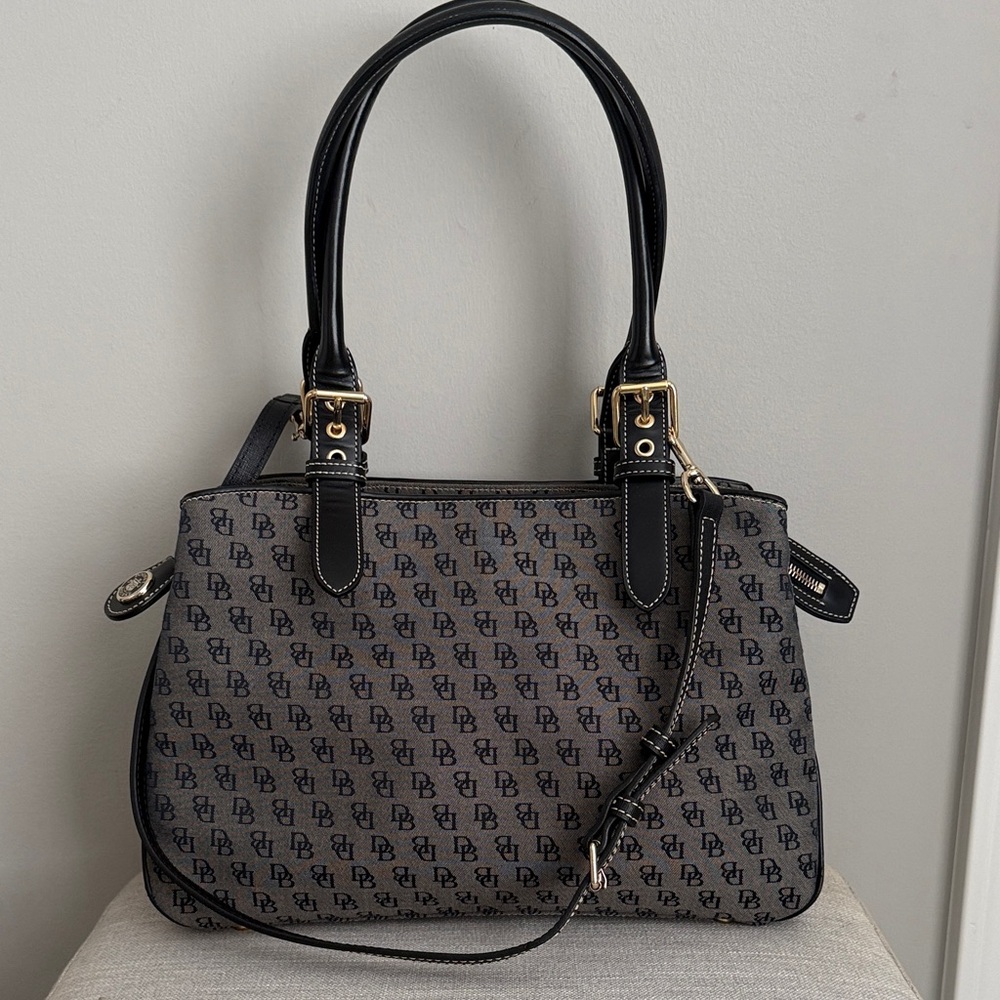 Dooney & Bourke  Black and Gray Handbag